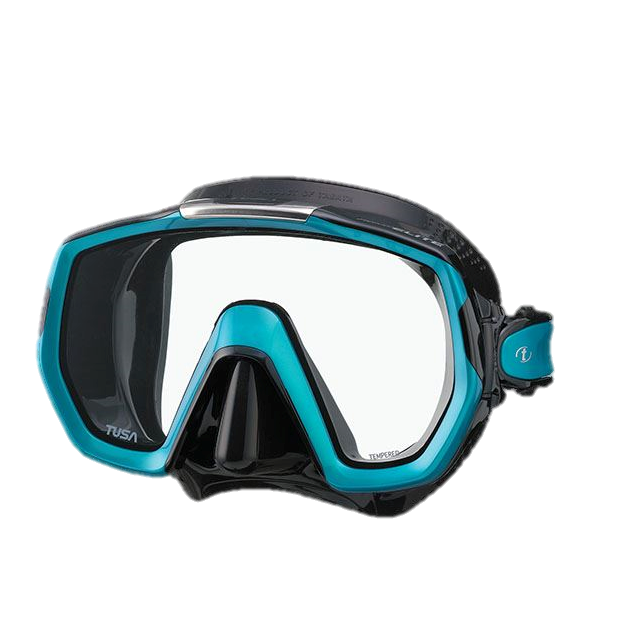Tusa Freedom Elite Mask - Black & Ocean Green